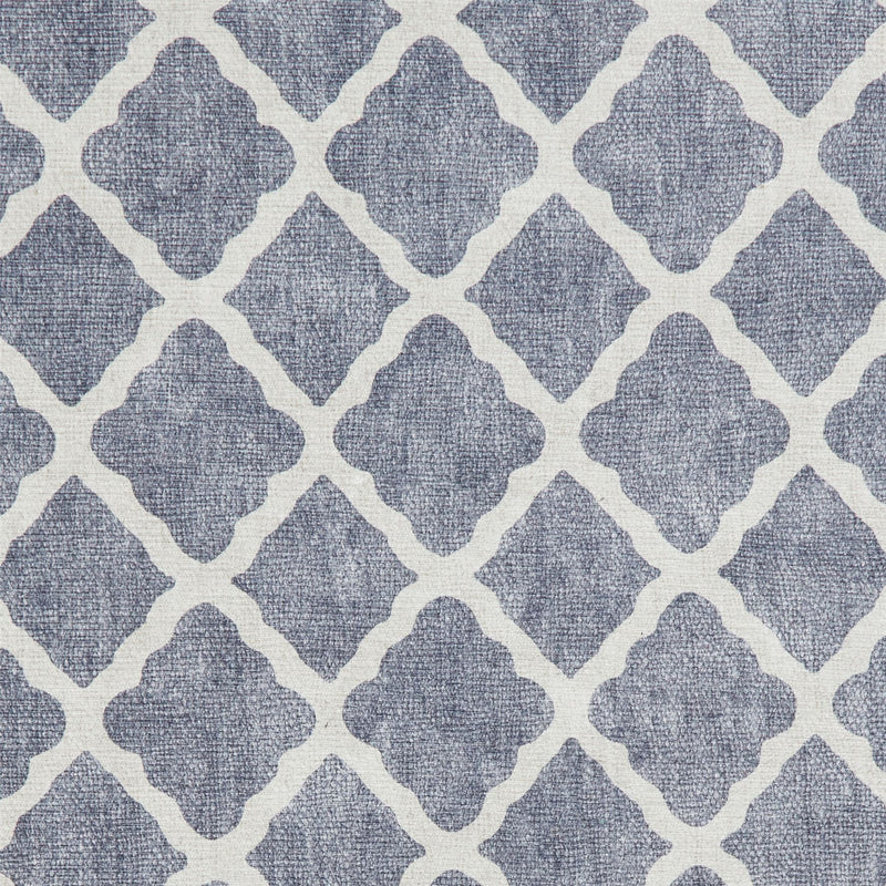 Coral H1063 Modern Washable Trellis Rugs in Blue