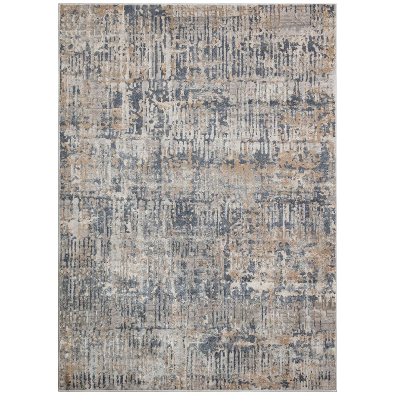 Luzon Abstract Rugs By Concept Loom LUZ806 in Blue Taupe