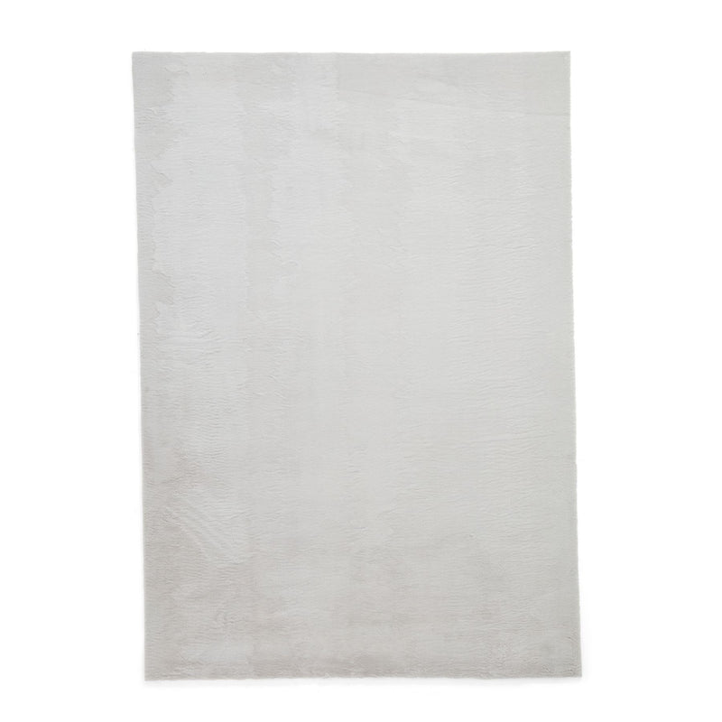 Snug Rug Modern Plain Soft Rugs in Light Grey