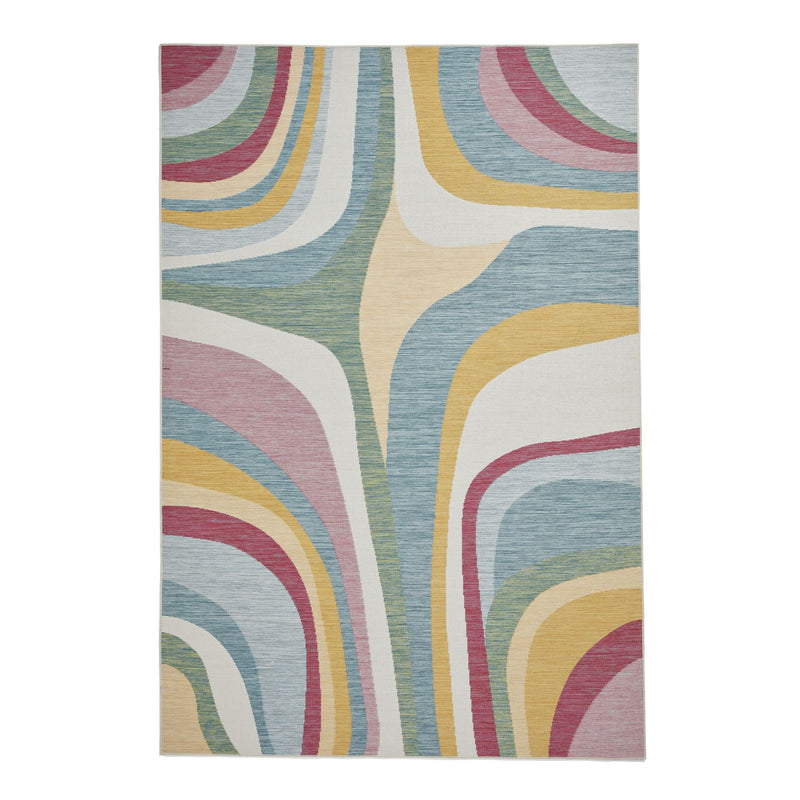 Spectrum E9333 Indoor Outdoor Abstract Rugs in Multi