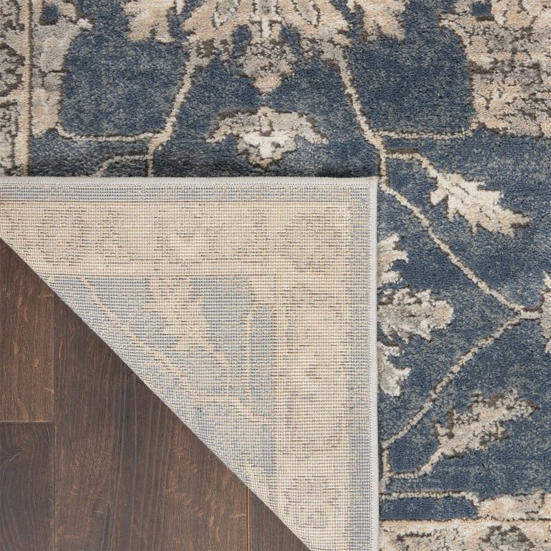 Quarry Modern Print Rugs QUA06 in Blue Beige by Nourison