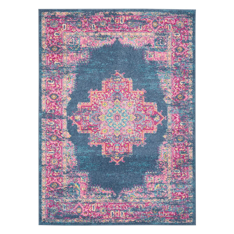 Passion Traditional Medallion Persian Rugs PSN03 in Blue