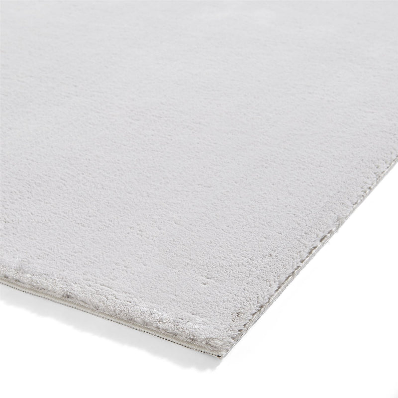 Bay Modern Washable Plain Shaggy Rugs in Grey