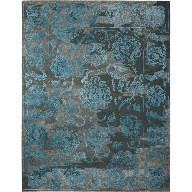 Opaline Rugs OPA12 by Nourison in Charcoal and Blue