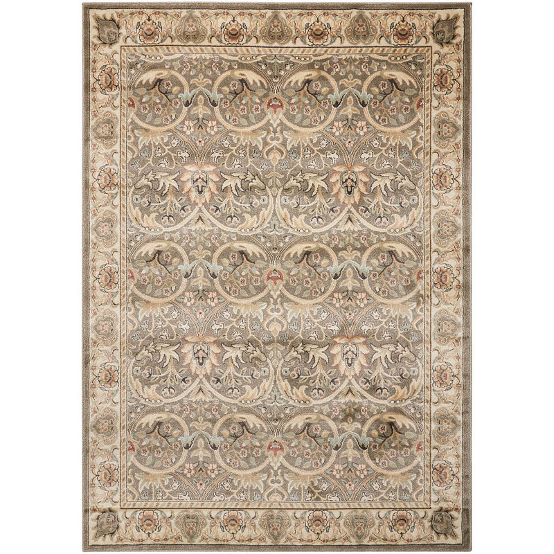 Walden Traditional Rugs WAL03 in Khaki Grey