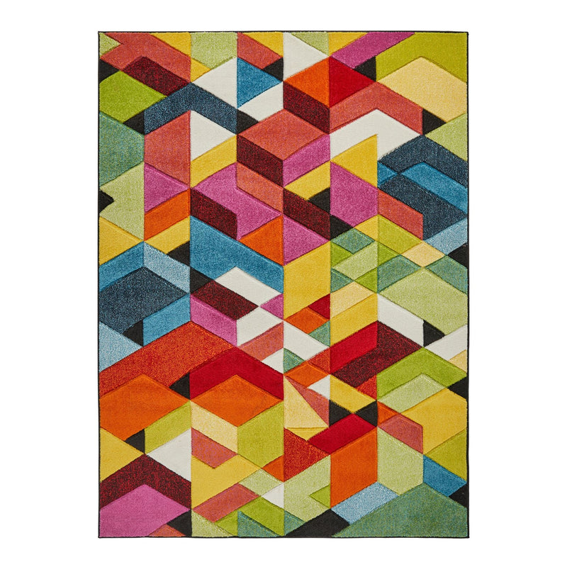 Viva VIV101 Geometric Rug by Concept Looms in Multi