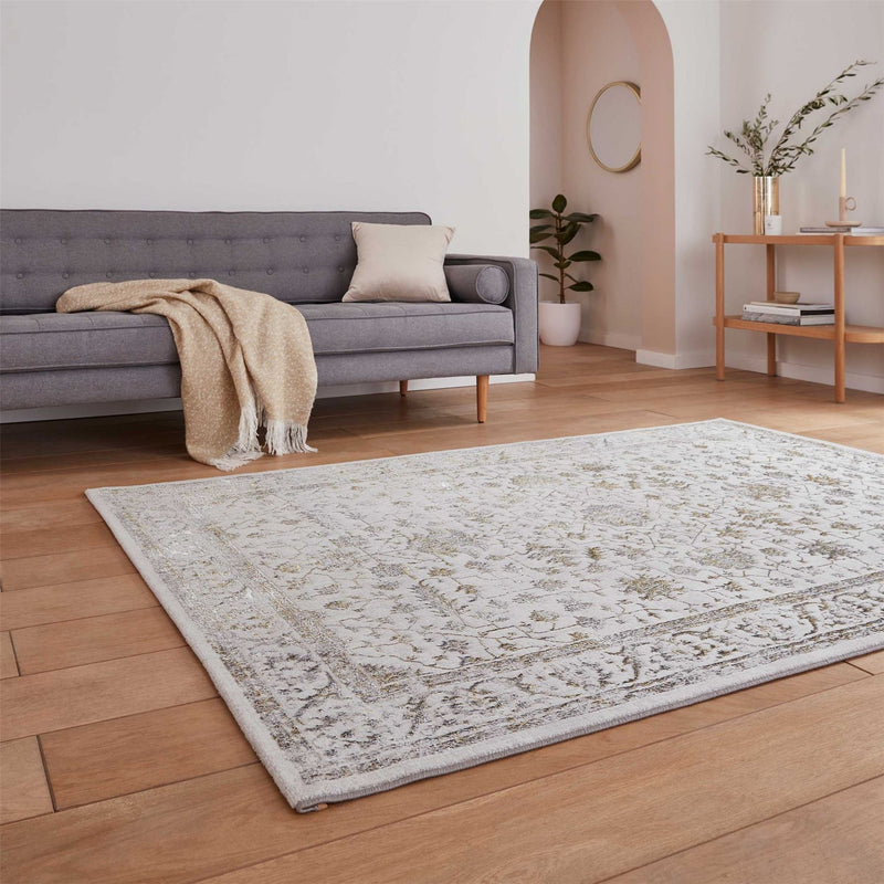 Creation 50112 Traditional Motif Rugs in Grey Gold