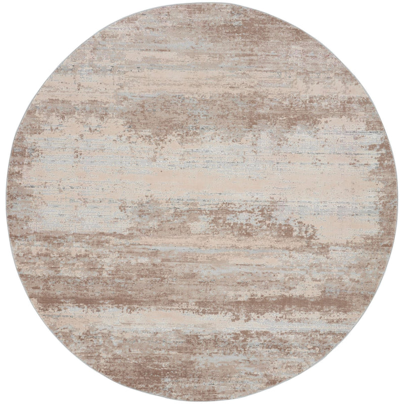 Rustic Textures RUS03 Abstract Circle Rugs in Beige