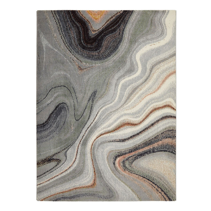 Concept Looms Amara AMA104 Marble Rugs in Sage Grey