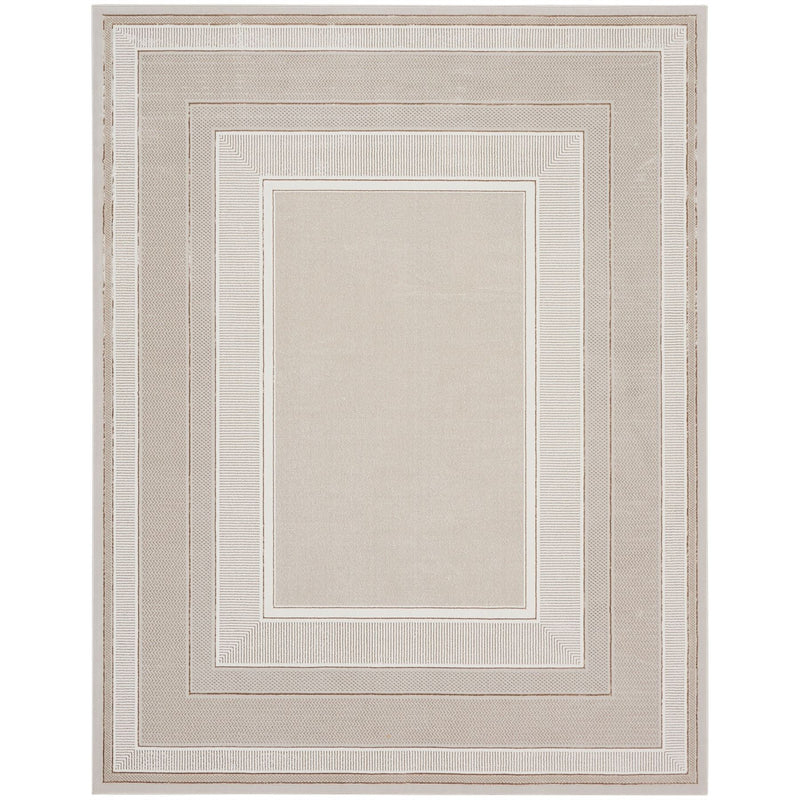 Glitz GLZ07 Geometric Rugs by Nourison in Ivory White