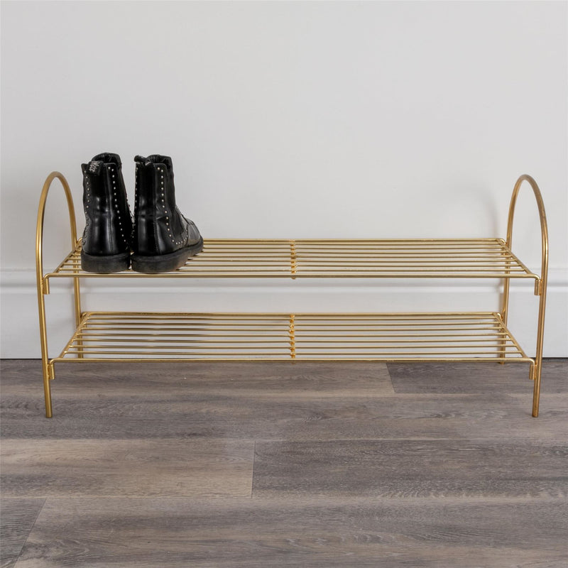 Julia Gold Shoe Rack