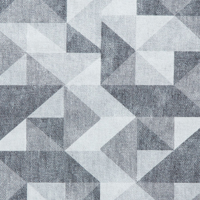 Coral H1057 Modern Washable Geometric Rugs in Grey