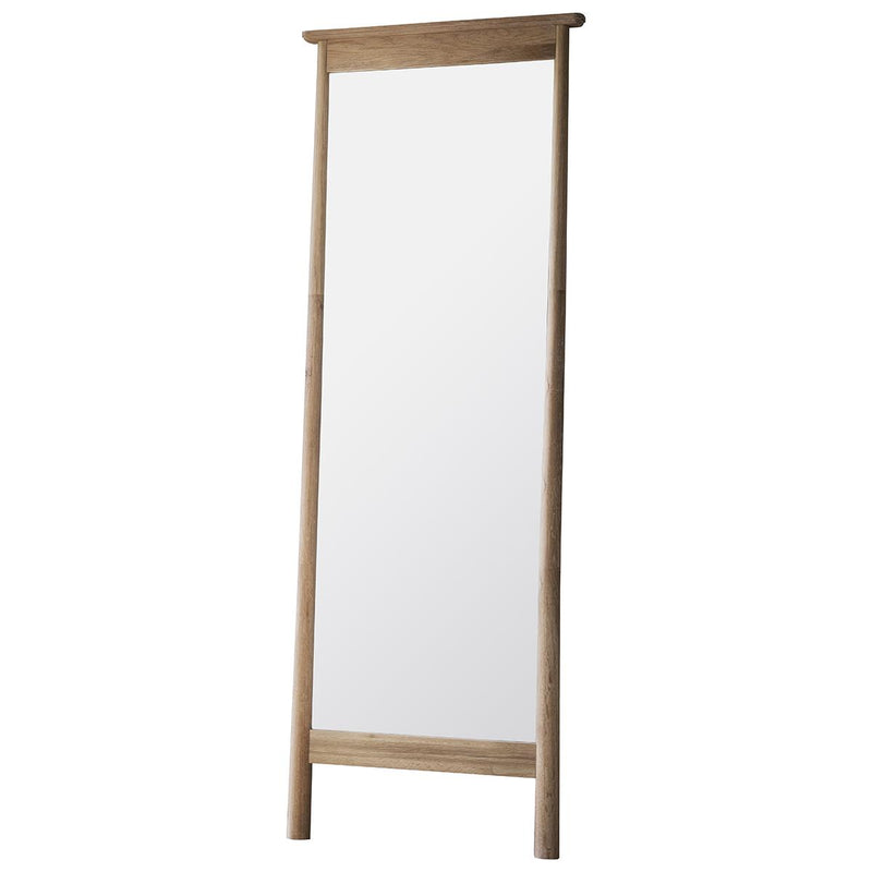 Freya Scandi Full Length Mirror in Light Oak Wood