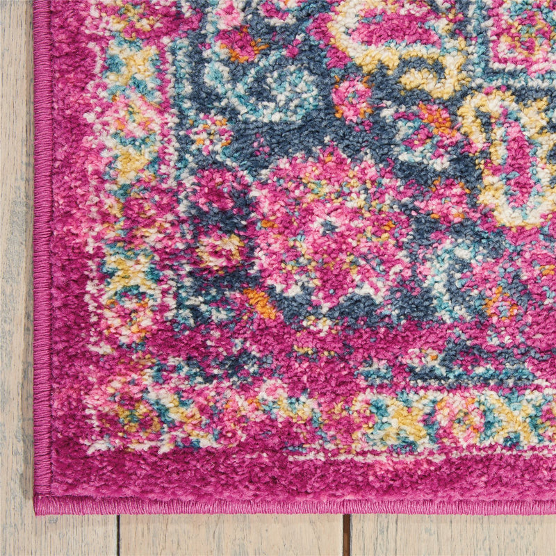 Passion Traditional Medallion Persian Rugs PSN03 in Fuchsia