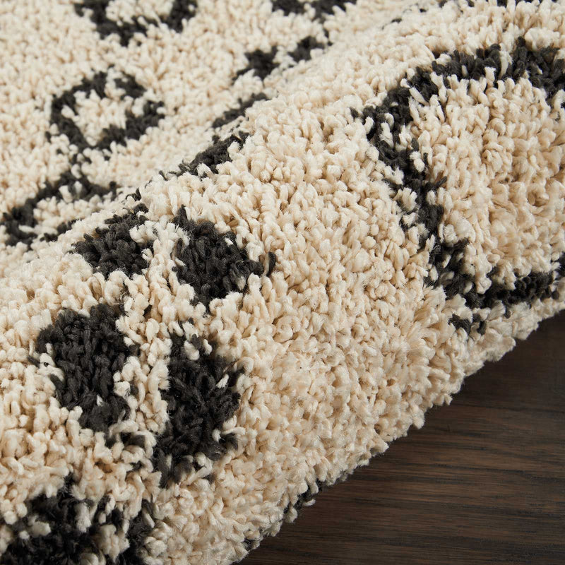 Moroccan Shaggy Rugs by Nourison MRS02 in Cream