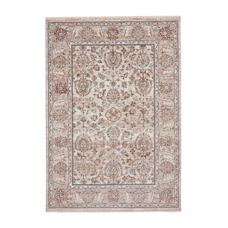 Vintage 35027 Traditional Motif Border Rugs in Beige