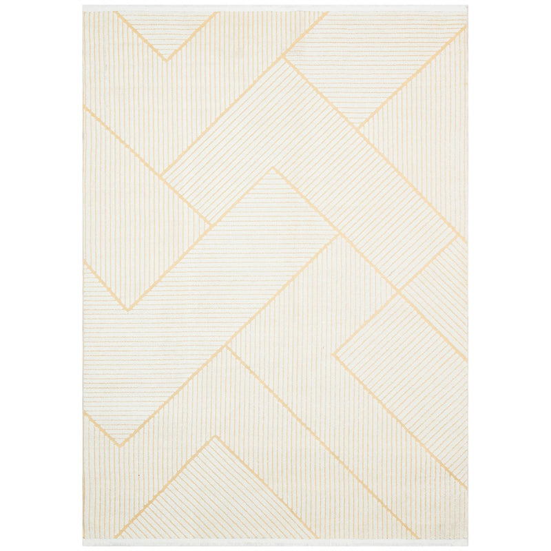 Jazz Jaz15 Geometric Indoor Outdoor Rugs in Amber Yellow