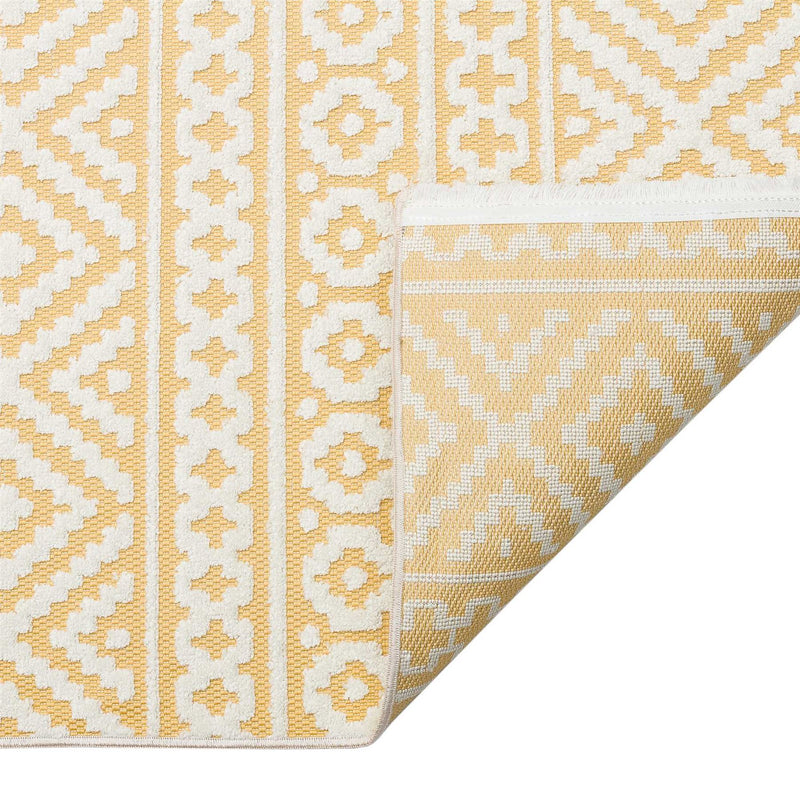 Jazz Jaz06 Indoor Outdoor Rugs in Amber Yellow