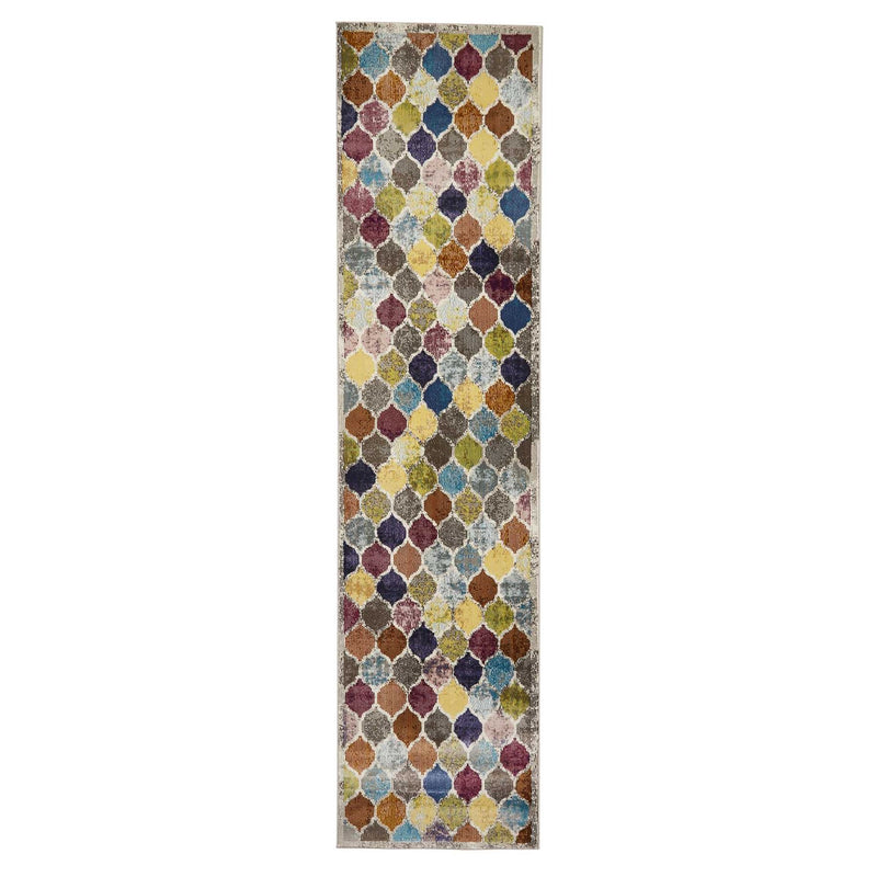 16th Avenue Multi-coloured Arabesque Hallway Runners Rug 35A