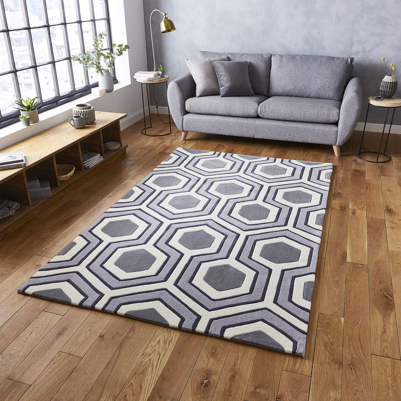 Hong Kong Rugs HK3661 in Grey