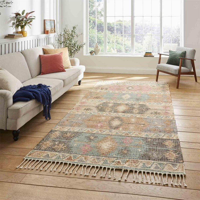 Bazaar 23430 Jute Aztec Rugs in Multi