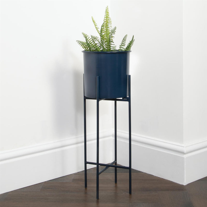 Fora Stilts Navy Blue Plant Holder