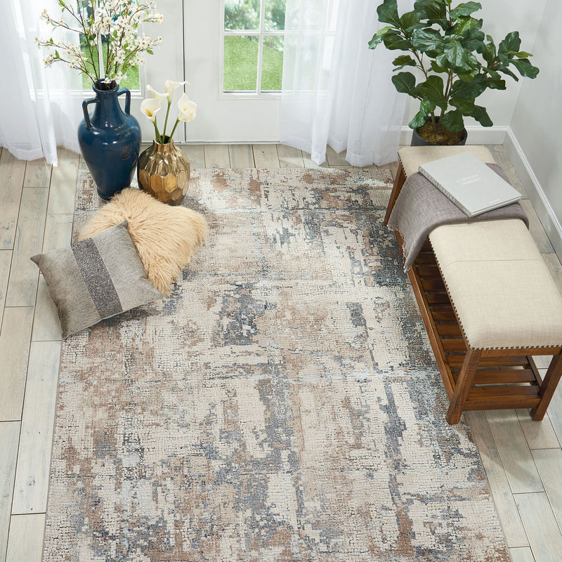 Rustic Textures Rugs RUS06 in BGEGY