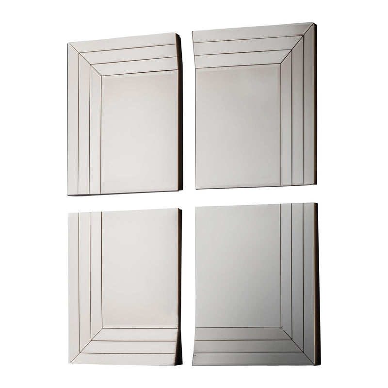 Luxe Tapi Marcello Square Wall Mirror Set of 4