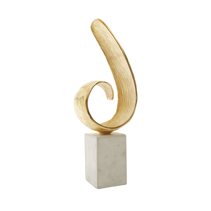 Gold Curl Sculpture