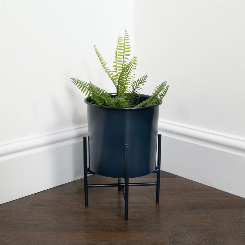 Fora Stilts Navy Blue Plant Holder