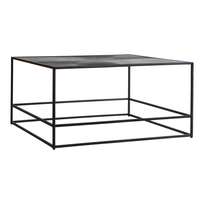 Johansen Hammered Metal Coffee Table in Antique Silver