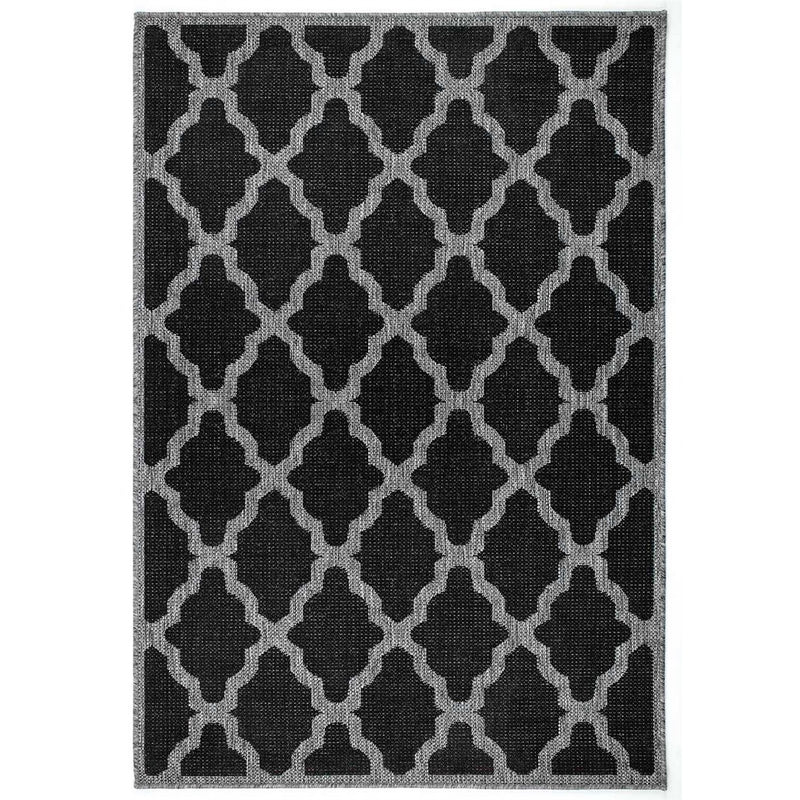 Moda Trellis Rugs in Black