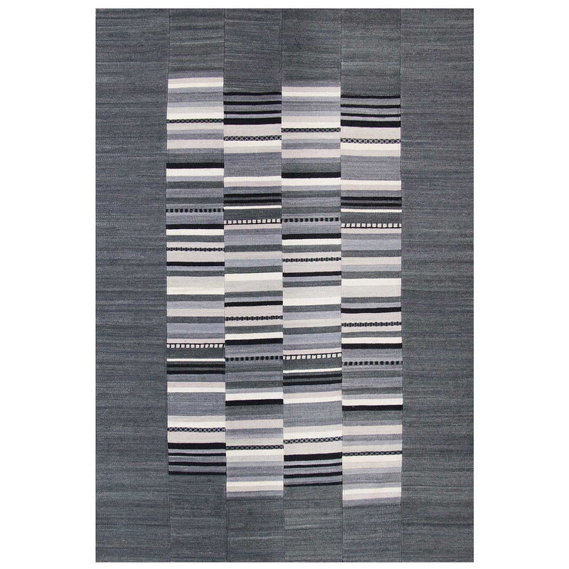 Navajo Rugs in Stripe Grey